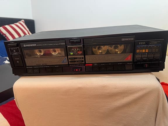 Pioneer CT-W208R dubbelt kassettdeck stereopaket