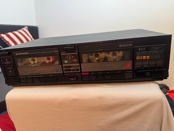 Pioneer CT-W208R dubbelt kassettdeck stereopaket