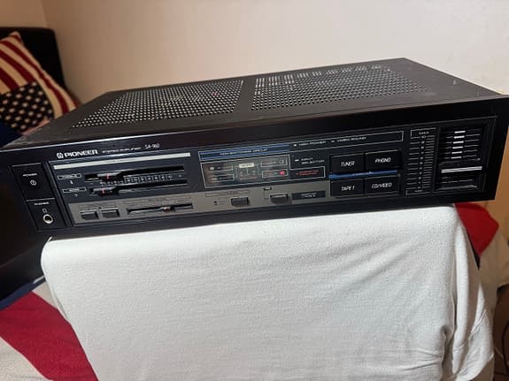 Pioneer SA-980 Stereo förstärkare svart