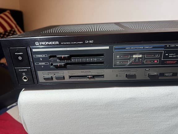 Pioneer SA-980 Stereo förstärkare svart