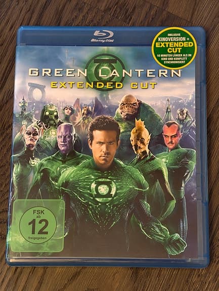 Bluray: Green lantern Extended cut (blu-ray film)