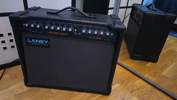Unik Förstärkare LANEY Linebacker 50 Reverb från 1986 i Samlarskick