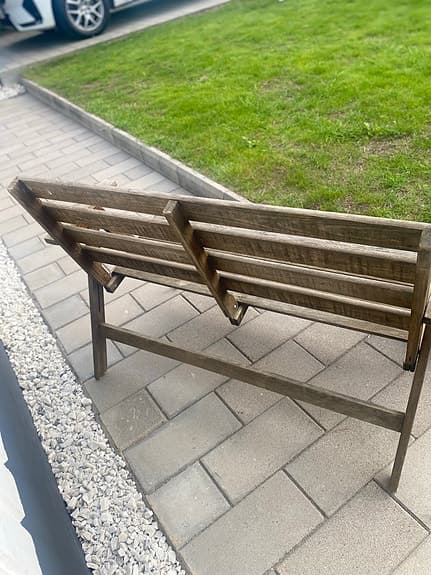 Hopfällbar trädgådssoffa