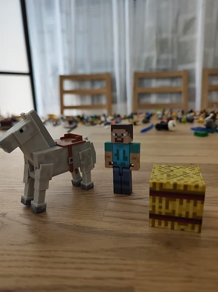 Tre Minecraft figur