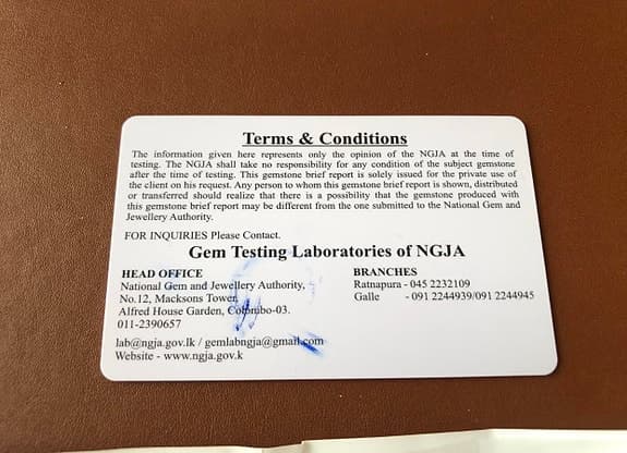 NGJA certifierad ädelsten Chrysoberyl Cat’s Eye 0,36 ct
