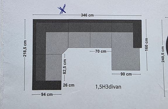Kvalitetssoffa inkl soffbord