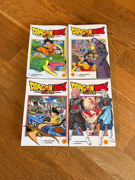 Dragon Ball Super manga volym 1–4