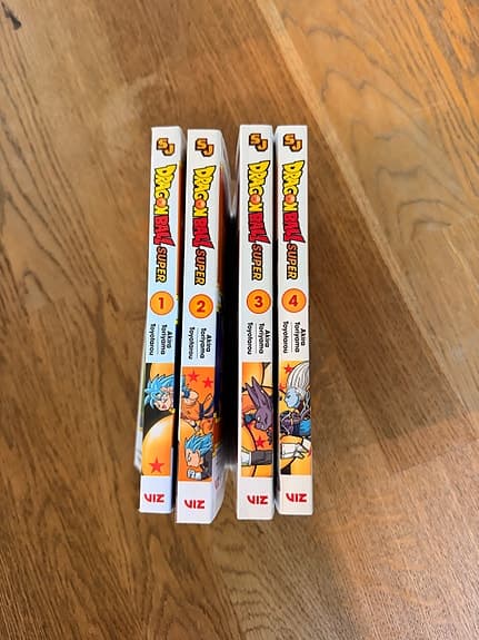 Dragon Ball Super manga volym 1–4