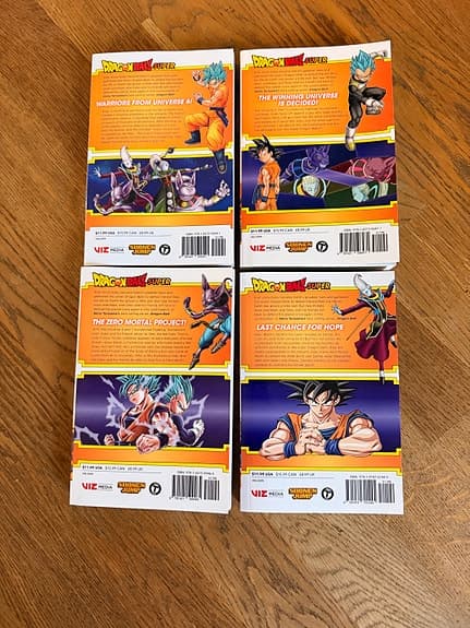 Dragon Ball Super manga volym 1–4