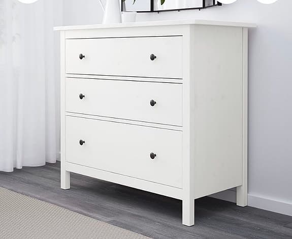 Hemnes byrå vit – ny i förpackning
