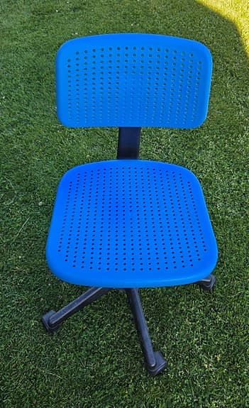 Blå kontorsstol från Ikea