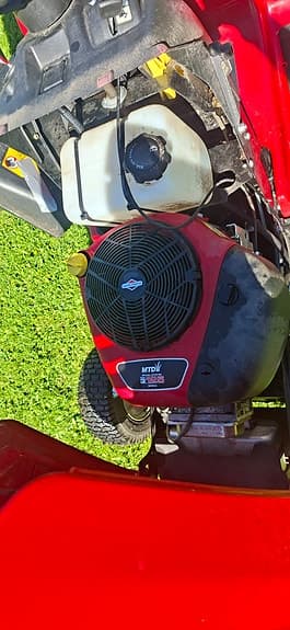 MTD RF 125 åkgräsklippare röd med uppsamlare