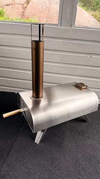 Austin and Barbeque pizzaugn i rostfritt stål