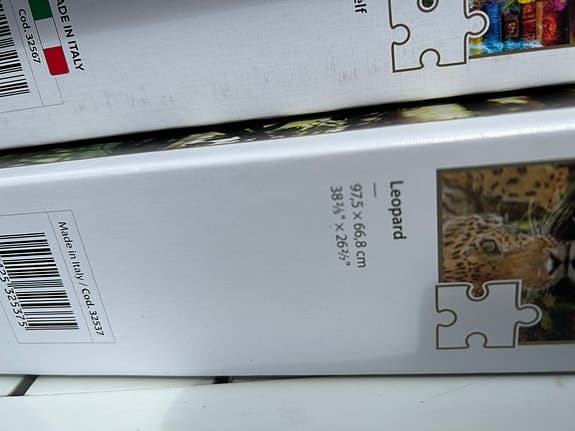 Clementoni pussel leopard i djungelmotiv 2000 bitar