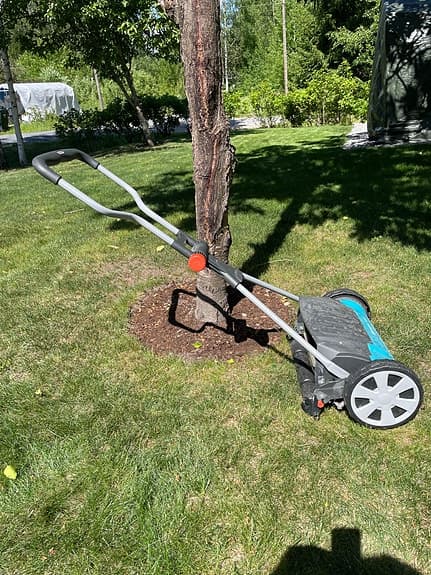 Gardena handdriven cylindergräsklippare med höjdjustering