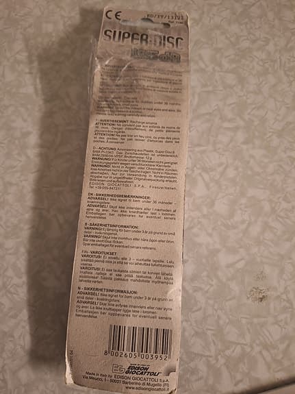 Knallskott, Leksakspistol, Free Disc, 125 decibel