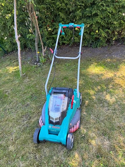 Gräsklippare Bosch Rotak 43 LI  36V + uppsamlare / Defekt - Fungerar inte