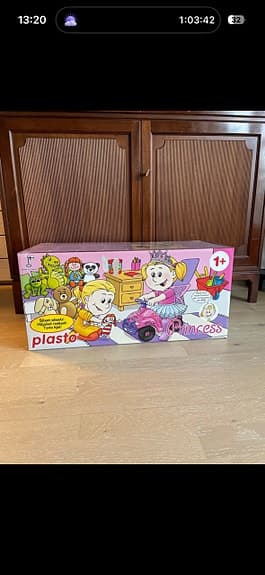 Gåbil ”Bobby car” Princess rosa/lila - helt ny omonterad