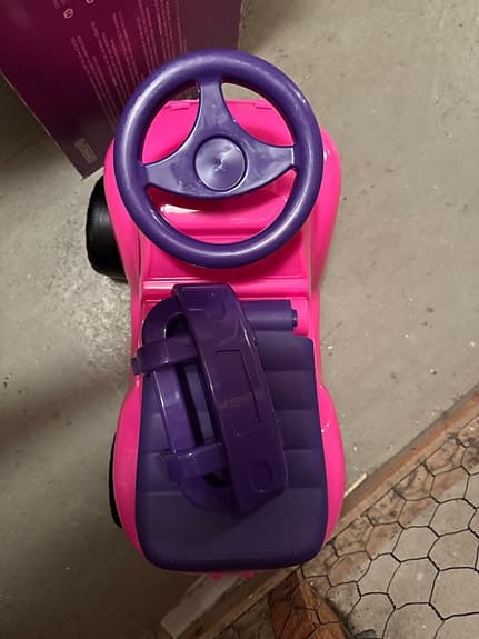 Gåbil ”Bobby car” Princess rosa/lila - helt ny omonterad