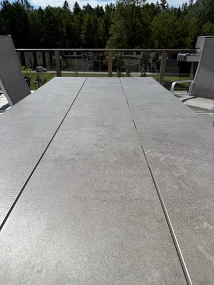 Sonnerup trädgårdsbord 100x215 cm grå Jutlandia
