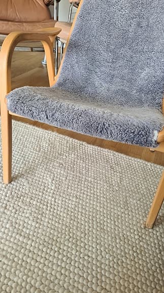 Lamino fåtölj med fotpall