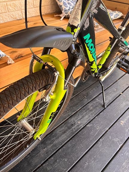 Monark barncykel 24" svart/grön