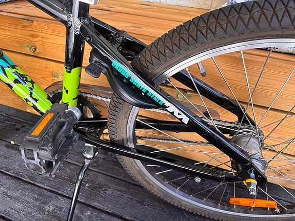 Monark barncykel 24" svart/grön