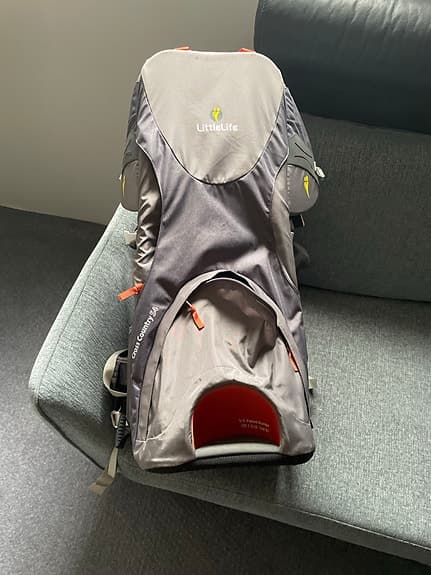 LittleLife bärstol/bärsele för barn grå