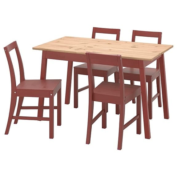 Pinntorp röd matgrupp IKEA