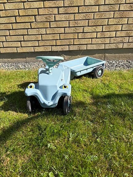 Bobby car med släp, green sea