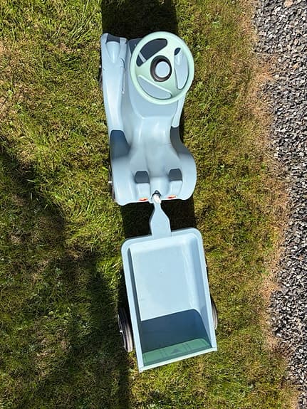 Bobby car med släp, green sea