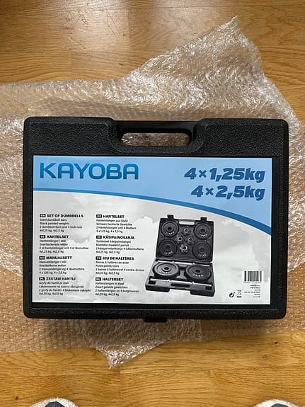 Kayoba hantelset  - 4 x 1,25 kg och 4 x 2,5 kg