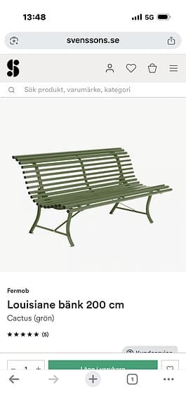 Bänk Louisiane från Fermob