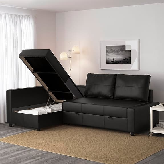 Bäddsoffa Ikea Frihiten läder