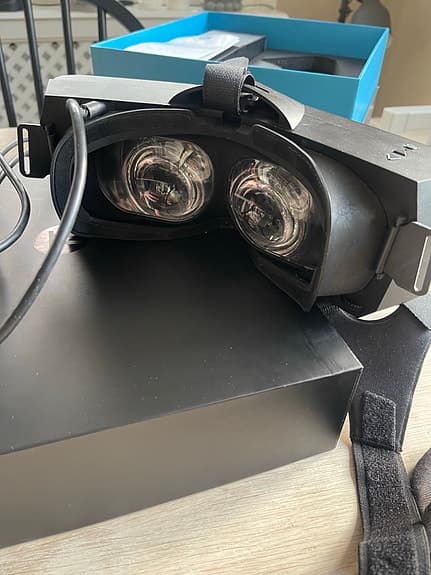 Pimax VR-headset med tillbehör