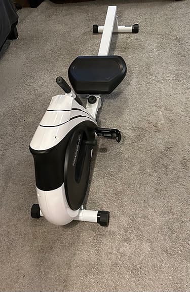 Trekkrunner roddmaskin vit/svart