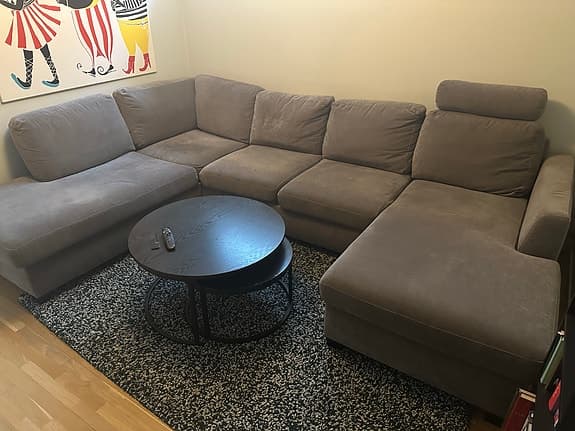 Mio Friday soffa med schäslong och divan- leverans möjlig