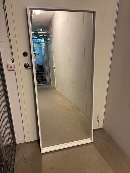 IKEA NISSEDAL Spegel vit