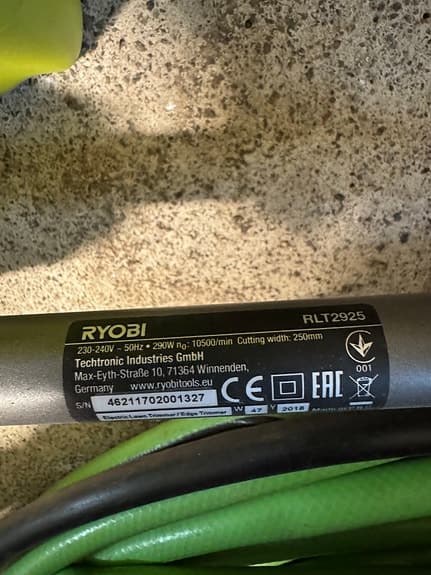 Ryobi RLT2925 elgrästrimmer (tråd)