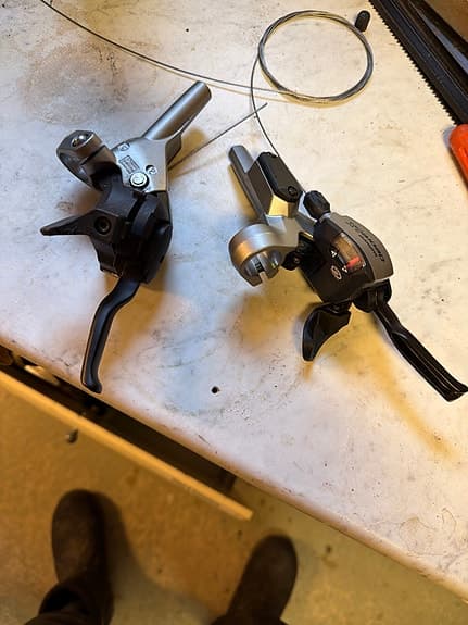 Shimano Deore LX växelreglage och bromshandtag till cykel