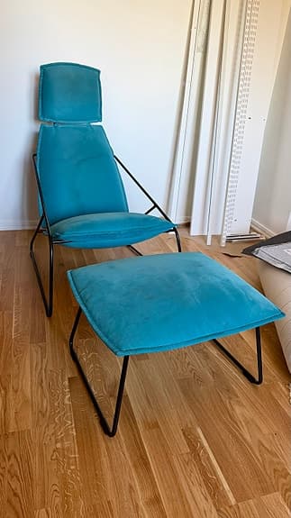IKEA Villstad | Design CARL ÖJERSTAM | fåtölj + fotpall