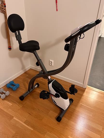 Ultrasport 200B F-Bike motionscykel med ryggstöd