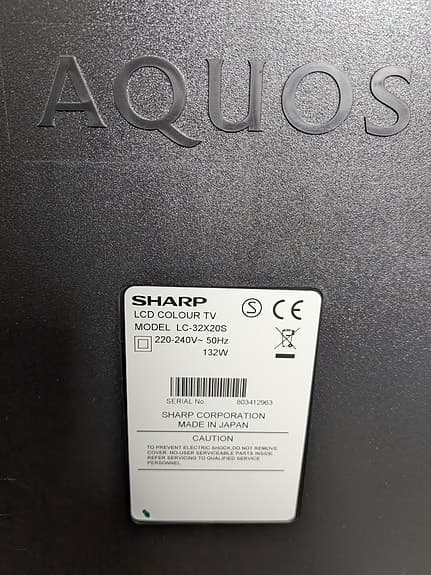 SHARP AQUOS LCD Colour TV 32"