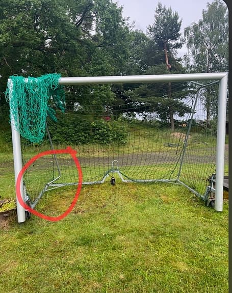 Fotbollsmål 5 manna