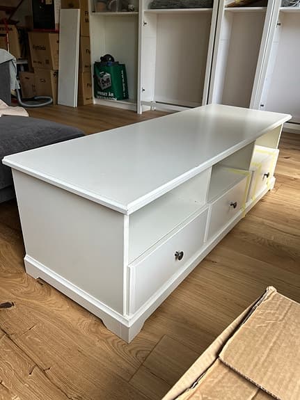 TV-möbel med 3 lådor 145x49x45