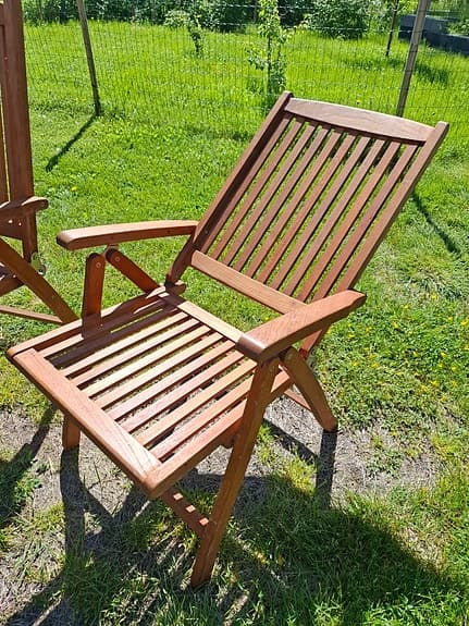 Trädgårdsstolar i trä fällbara