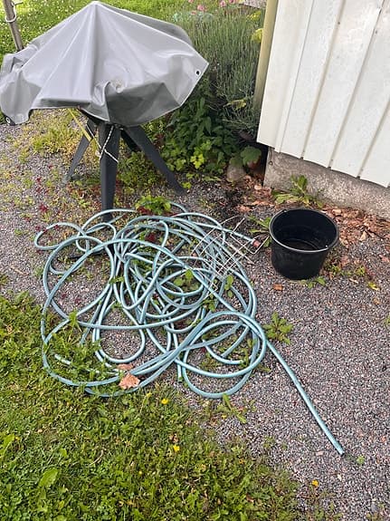 Trädgårdsslang ljusgrön