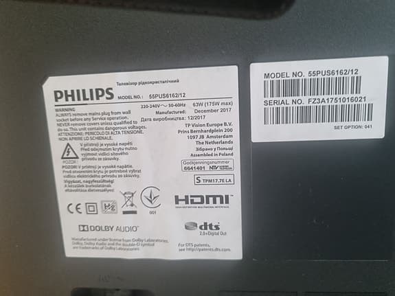 Philips 55" 4k smart-TV