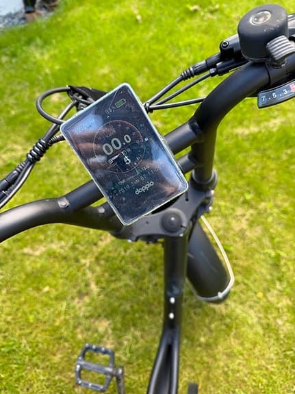 Doppio tvåsitsig elcykel | Premium | Svart