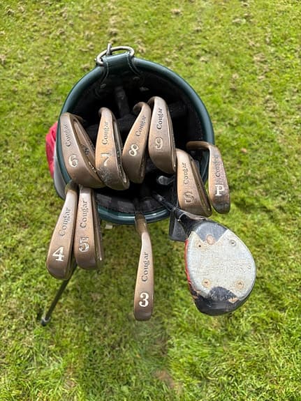 Golfset och bärbag